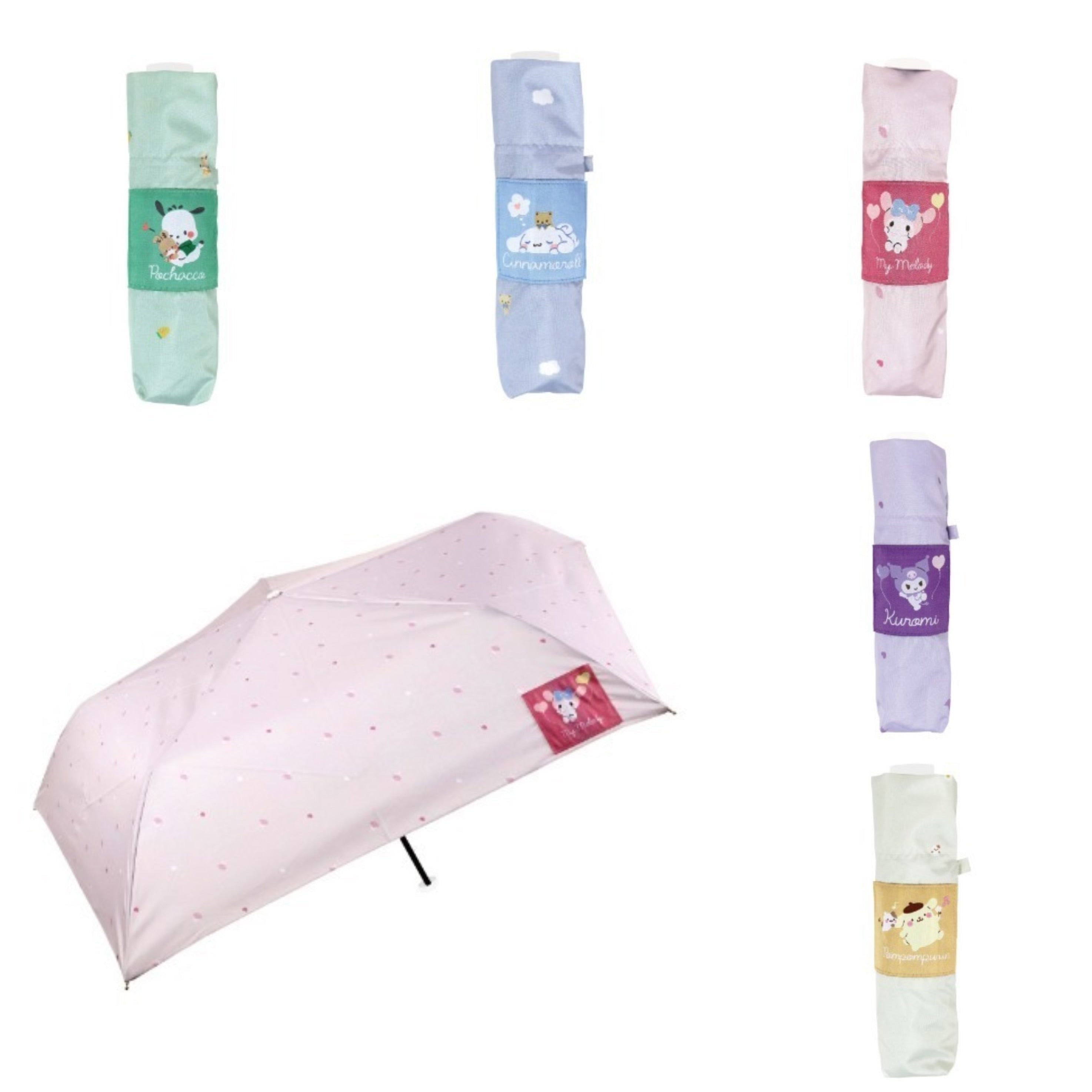 Sanrio|Sun and Rain Folding Umbrella|50cm approx.