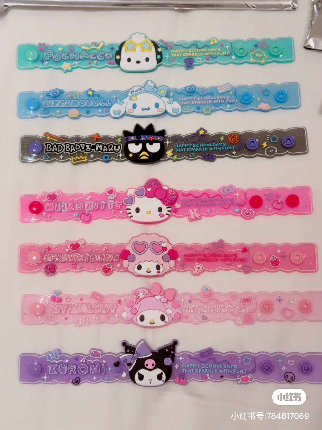 【limit 3】HelloKitty|Academy Sparkle Festival Character Rubber Band mystery bag/blind box/All 8 types|1pcs