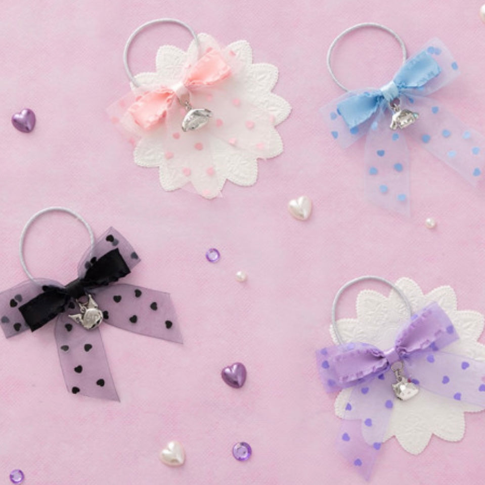 Sanrio|Organdy Ribbon Ponytail Holder|8×0.8×8cm approx.