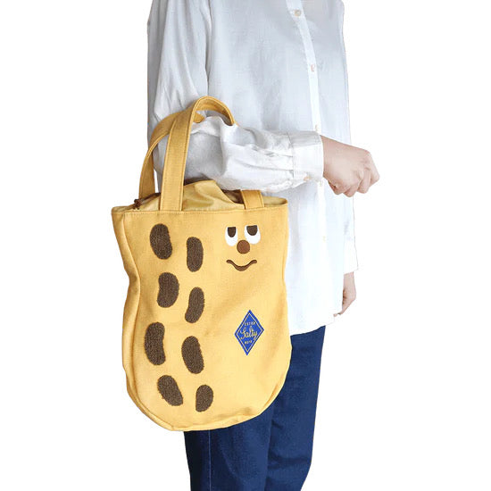 Gladly gladee|花生先生大容量托特包/手提包/单肩包/带束口延伸功能|约320 x 270 x 60mm