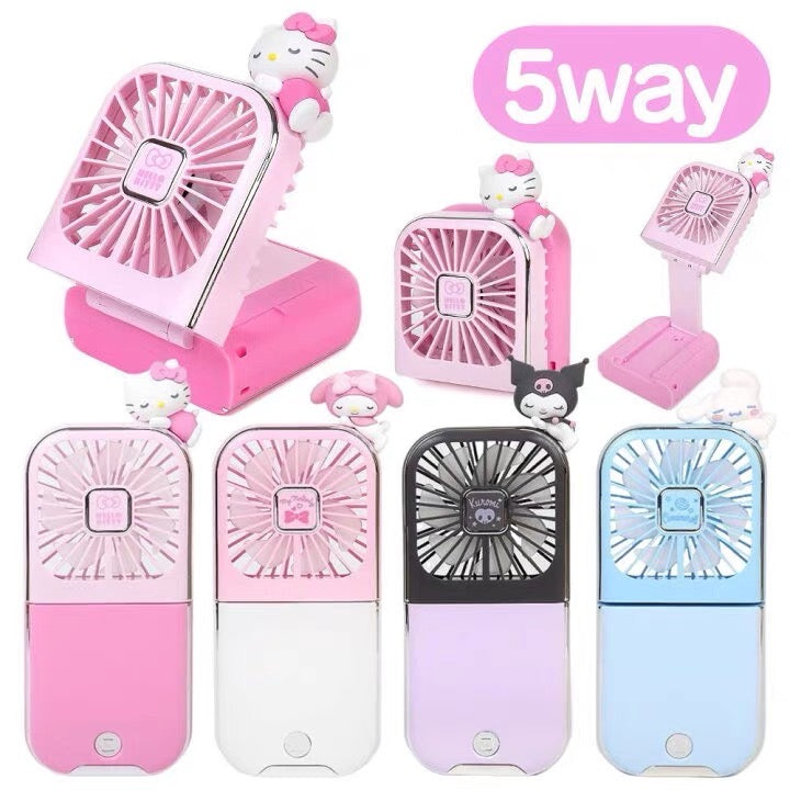 Sanrio|Mascot Multi-function Neck Fan| 8 x 16.9 x 2 cm approx.