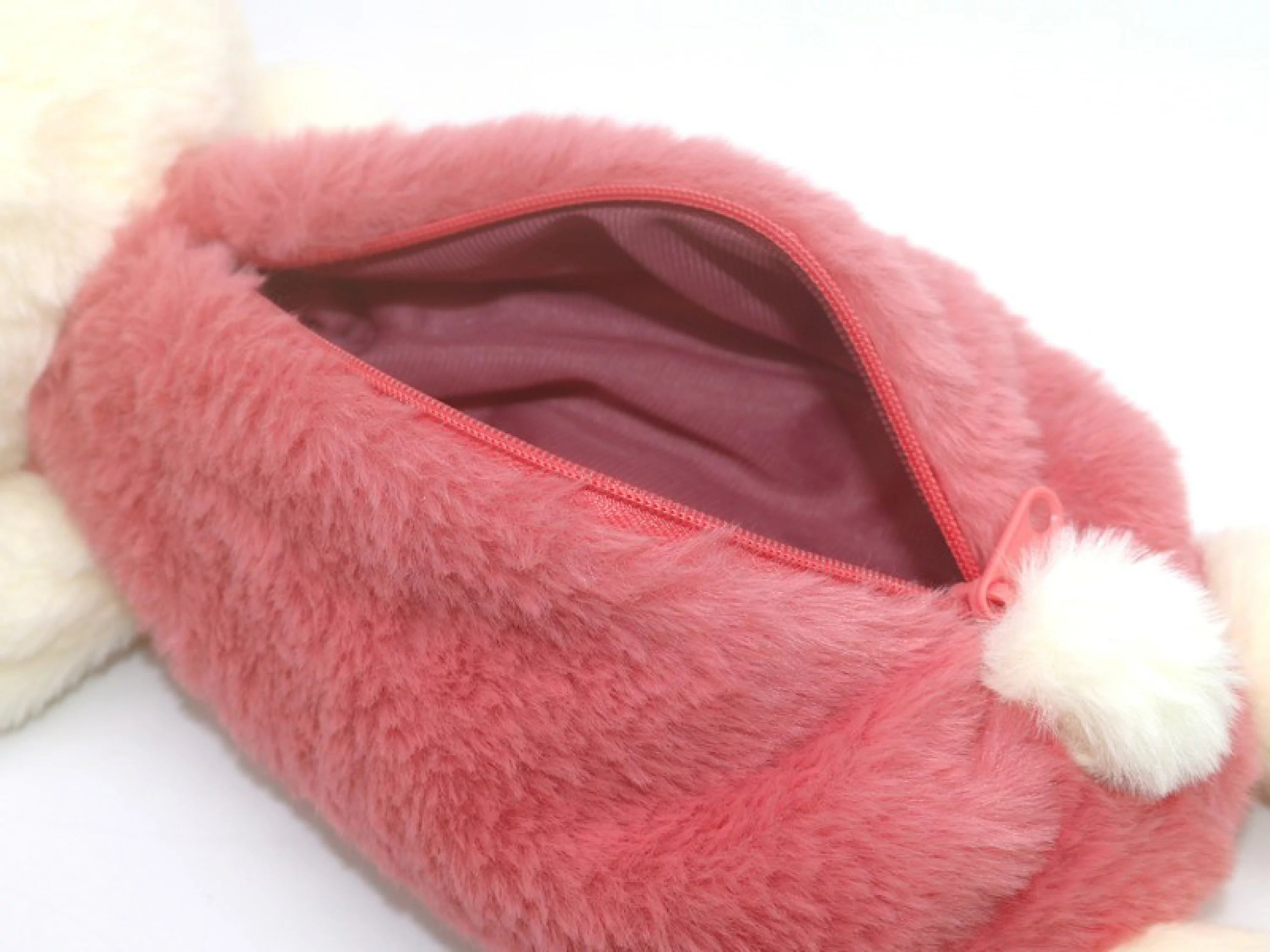 Sanrio|角色毛茸茸笔袋/化妆包/收纳包|約H9.5×W12×D25.5cm