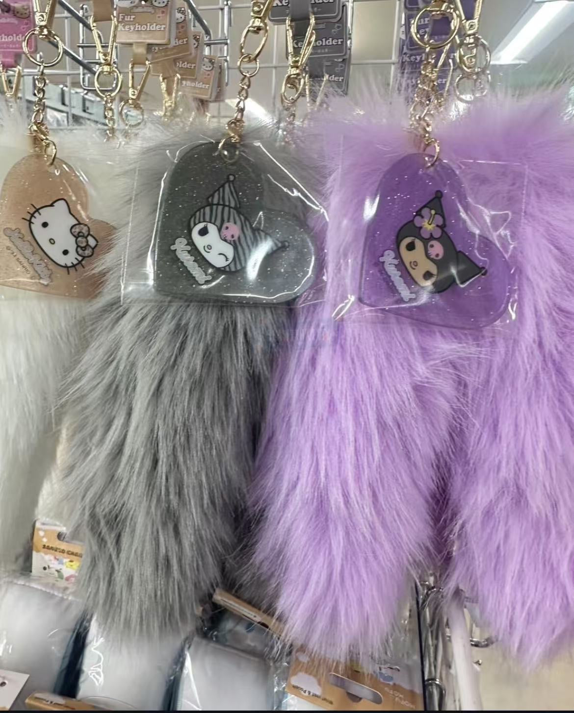 Sanrio|Gogo Gal Collection Dangling Tail Mascot Holder /Plush Keychain|80×300×80mm approx.