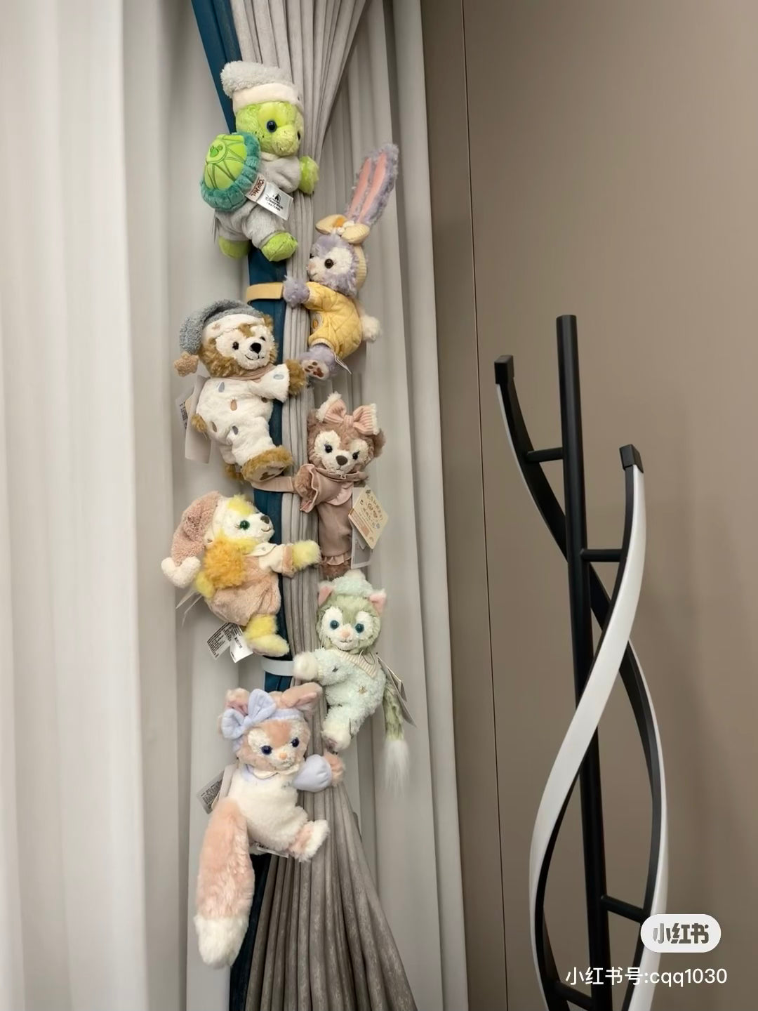 Disney SH|懒懒在一起系列窗帘扣