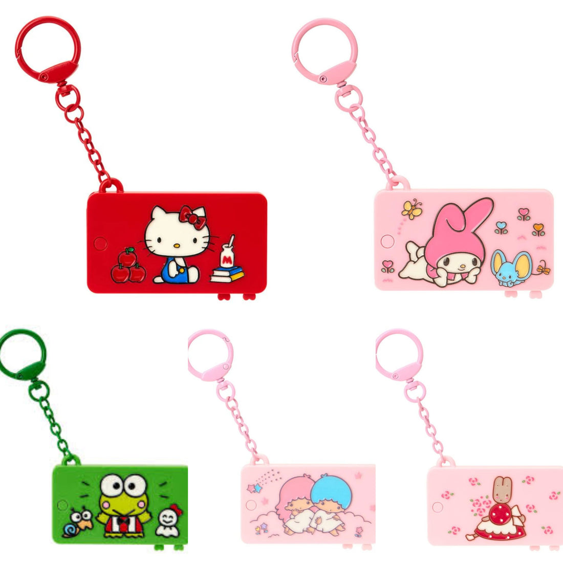 Sanrio|Mini Mirror And Comb Keychain/Keyring|1.8 x 9.0 x 6.0cm approx.