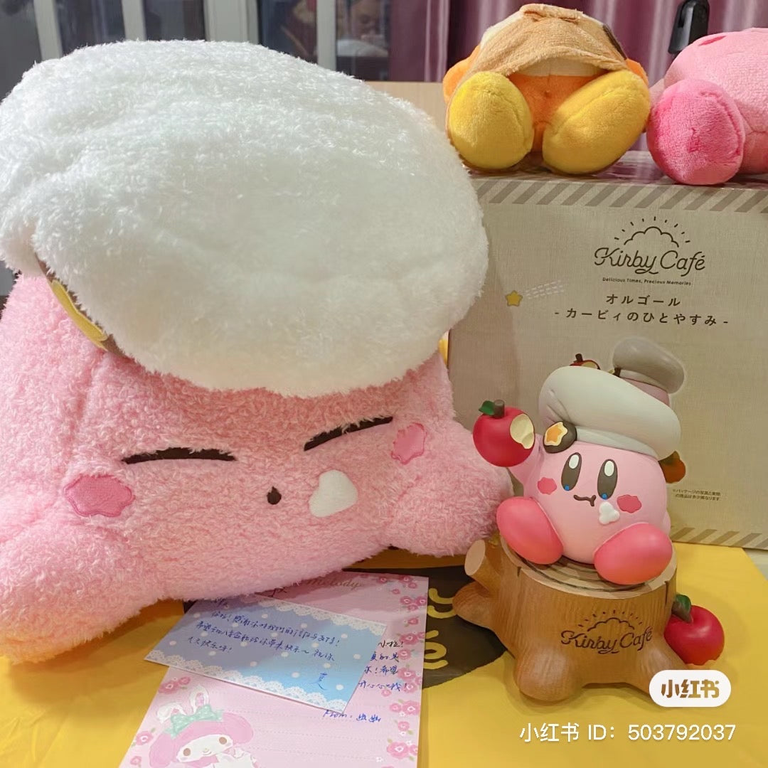 Kirby星之卡比|流口水苹果举高高/会整个旋转的卡比八音盒/摆件/手办/美妙旋律/太爱了/盒装送礼也精致|H125×W110×D110mm