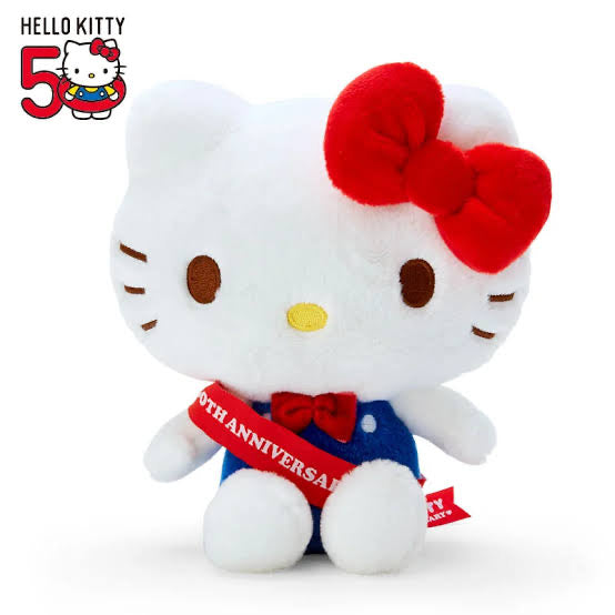 Hello kitty凯蒂猫|50周年kitty公仔/玩偶|约16 x 10 x 18.5 cm