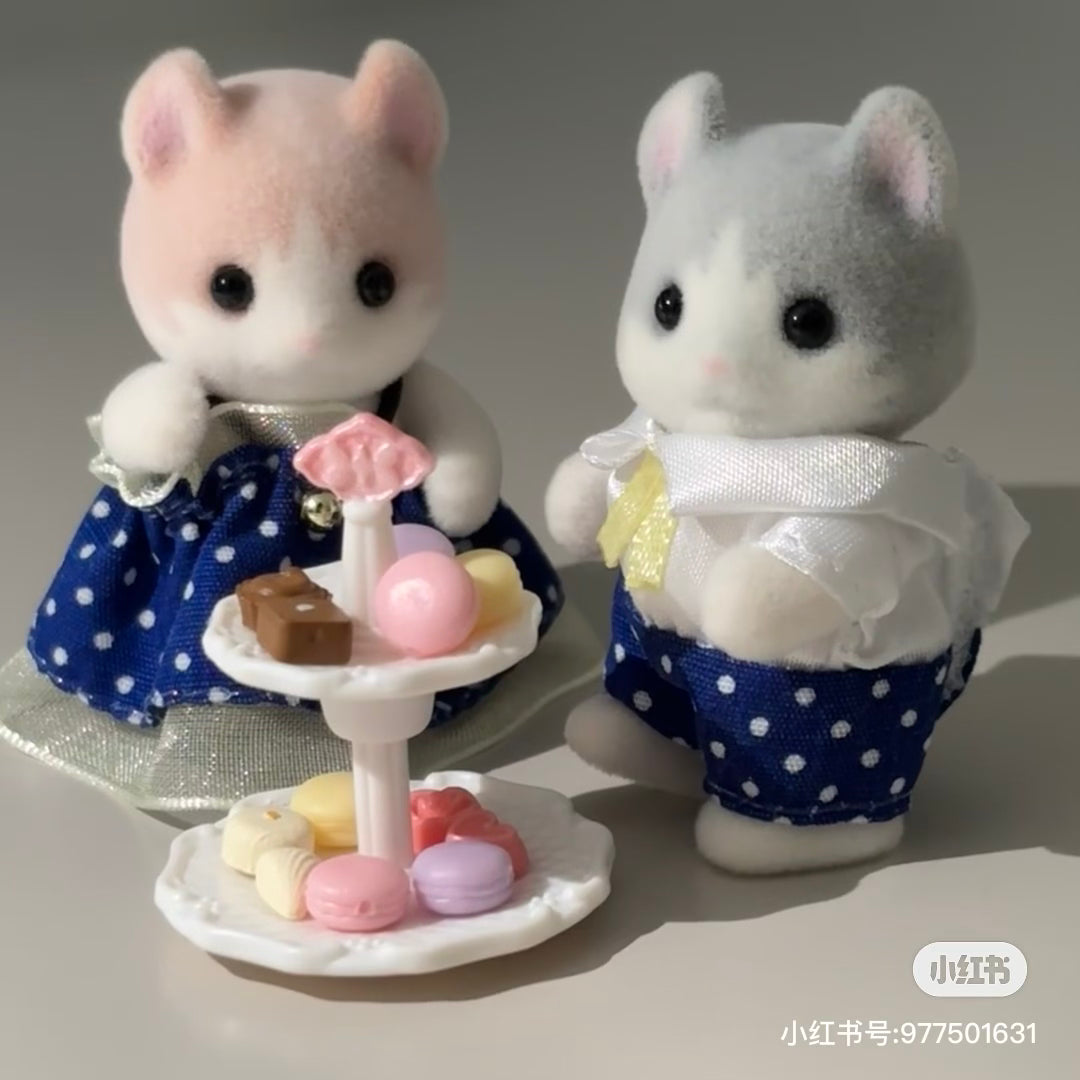 SylvanianFamilies|Curl Ear Cat Baby sweets set Calico Critters