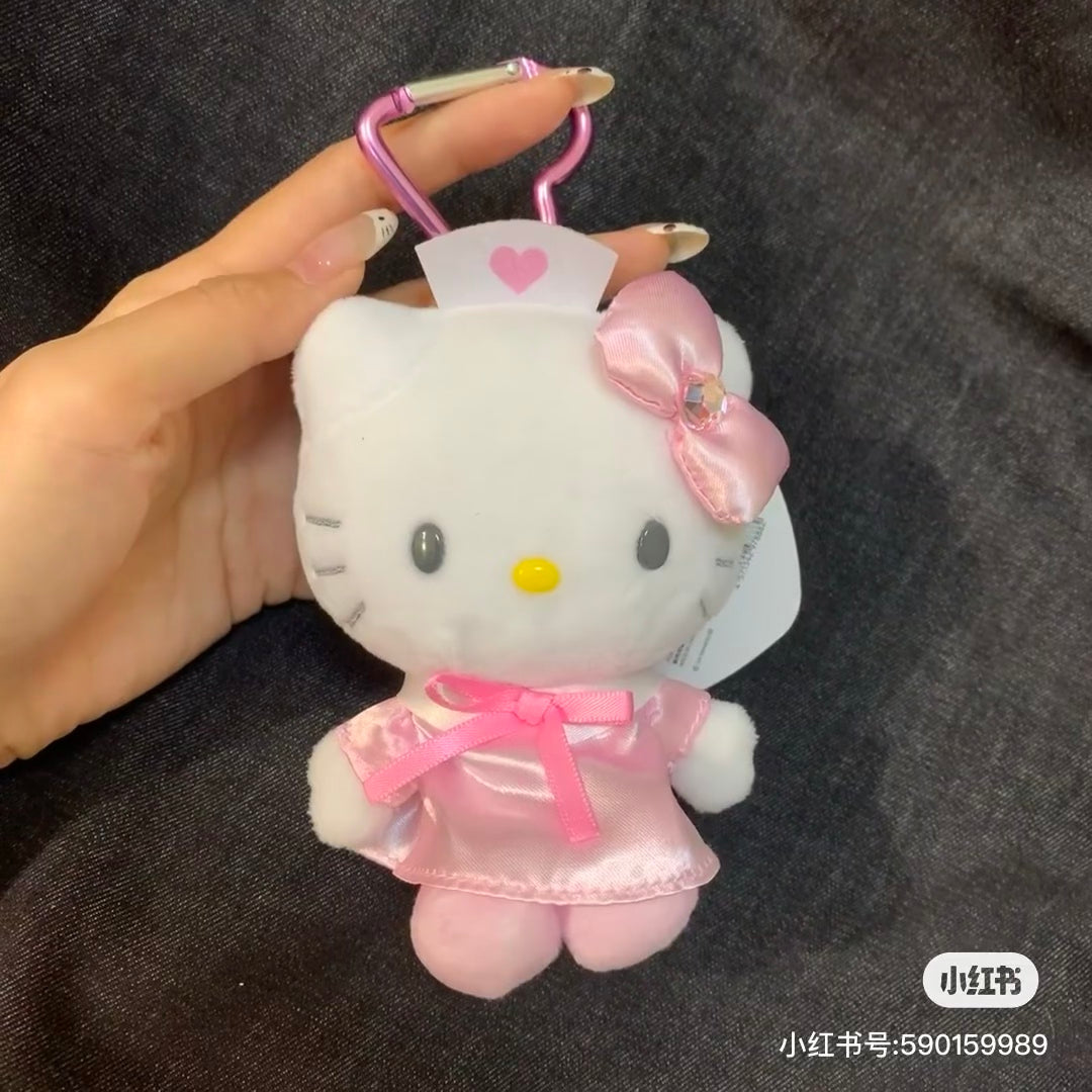 HelloKitty|Sanrio Nurse Mascot Holder /Plush Keychain|120×85×65mm approx.