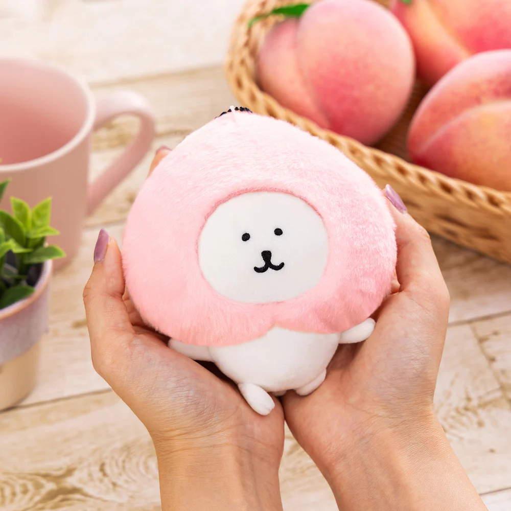 【limit 1】Nagano|Characters Dance with peaches Mascot Holder /Plush Keychain|H115×W105×D80mm approx.