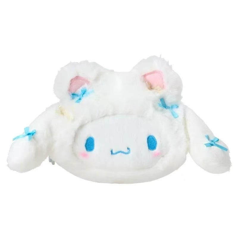 Sanrio|White Cat Ballerina Face Shaped Pouch|W14 x D6 x H10cm approx.