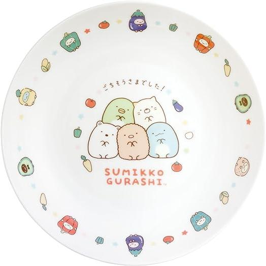 Sumikko gurashi角落生物|我爱我的蔬菜意大利面/咖喱盘|约 40 x 220 Φ