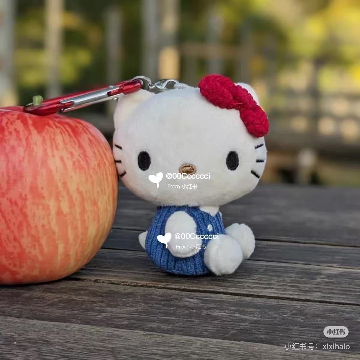 HelloKitty|Classic Carabiner Mascot Holder /Plush Keychain|7.5×5×9cm approx.