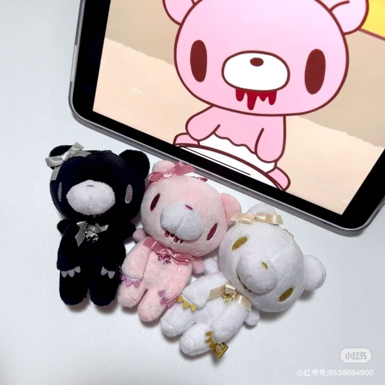 Gloomy Bear|Angel Ribbon Mascot Holder /Plush Keychain|11.5×9×6.6cm approx.