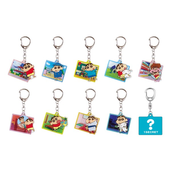 Crayon shin-chan|Daily Life Keychain mystery bag/blind box/All 10 types|1pc
