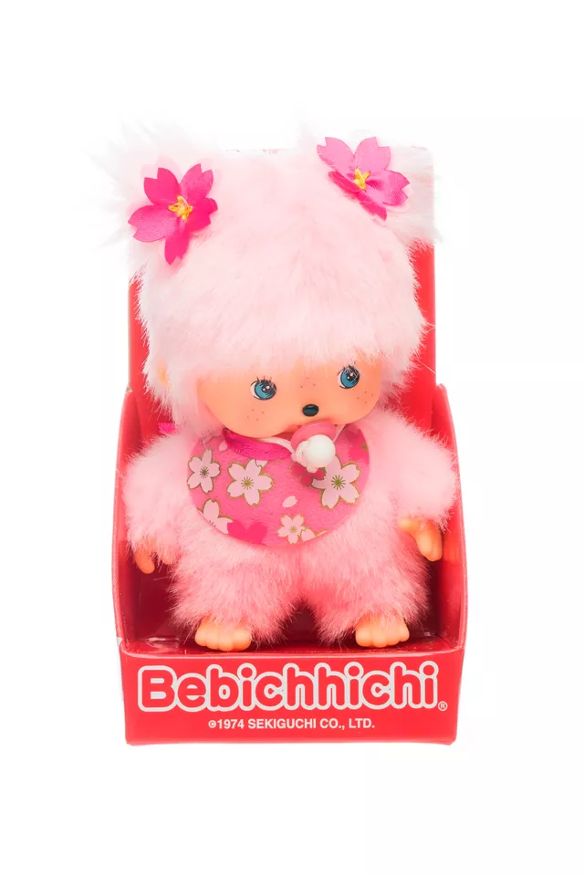 【limit 1】Monchhichi|Bebichhichi Sakura cherry blossom pink Girl Plush Dolls/Plush Toy|H15 cm approx.
