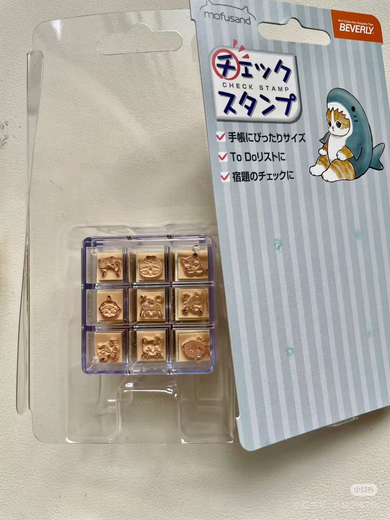 Mofusand|Check Stamp Set|9×9mm approx.
