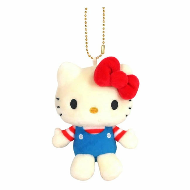 HelloKitty|Sanrio 50th Anniversary Collection Standard Mascot Holder /Plush Keychain| 85x100x45mm approx.