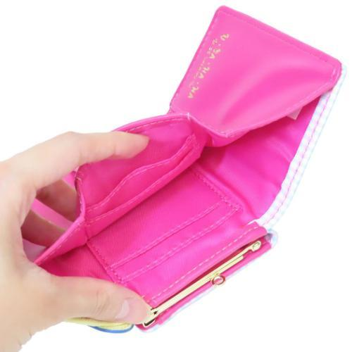 Sanrio|Usahana Gingham Clasp Trifold Wallet|106×78×30mm approx.