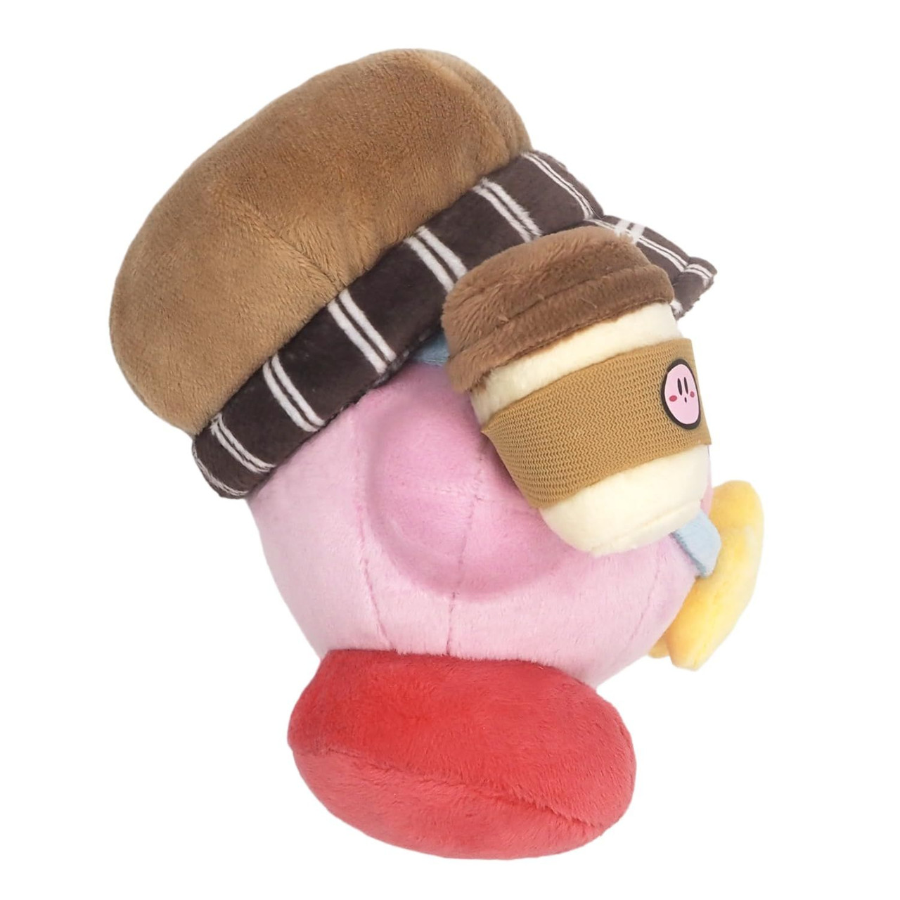 Kirby星之卡比|San-ei Kirby Of The Stars Sunny Day Plush Exciting Outing Kirby超可爱星之卡比郊游系列喝咖啡毛绒玩偶/公仔|约10.3 x 15.6 x 17.1cm