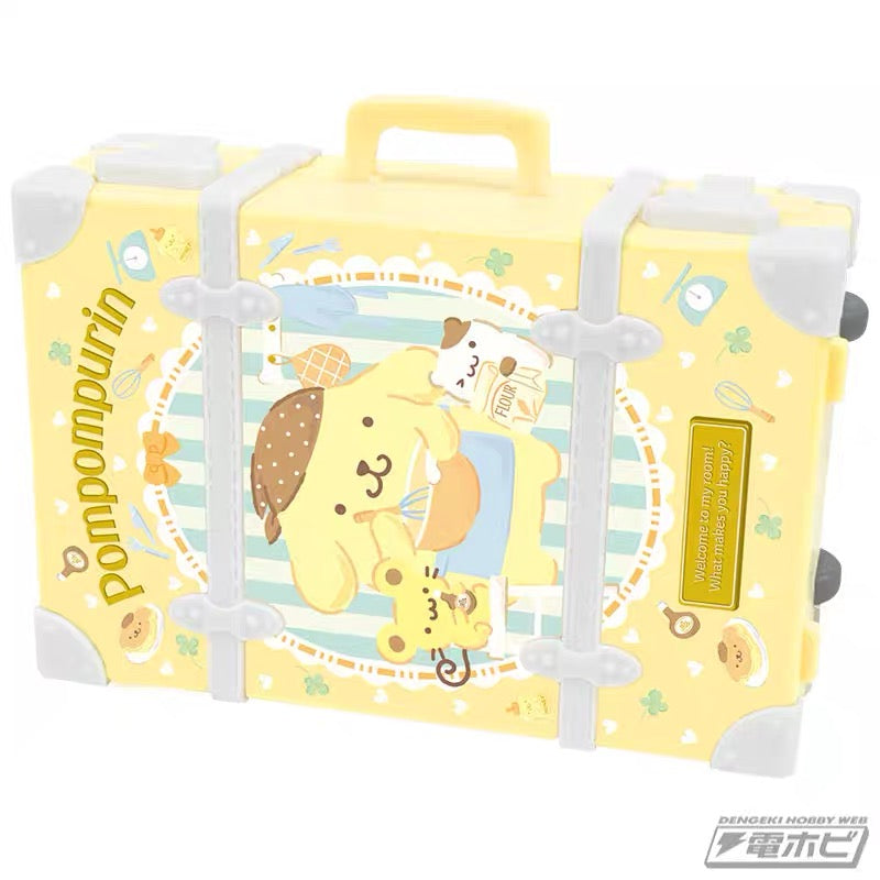 BANDAI万代|Sanrio Characters Tiny Suitcase三丽鸥迷你复古行李箱食玩盲盒/全5种|1枚入
