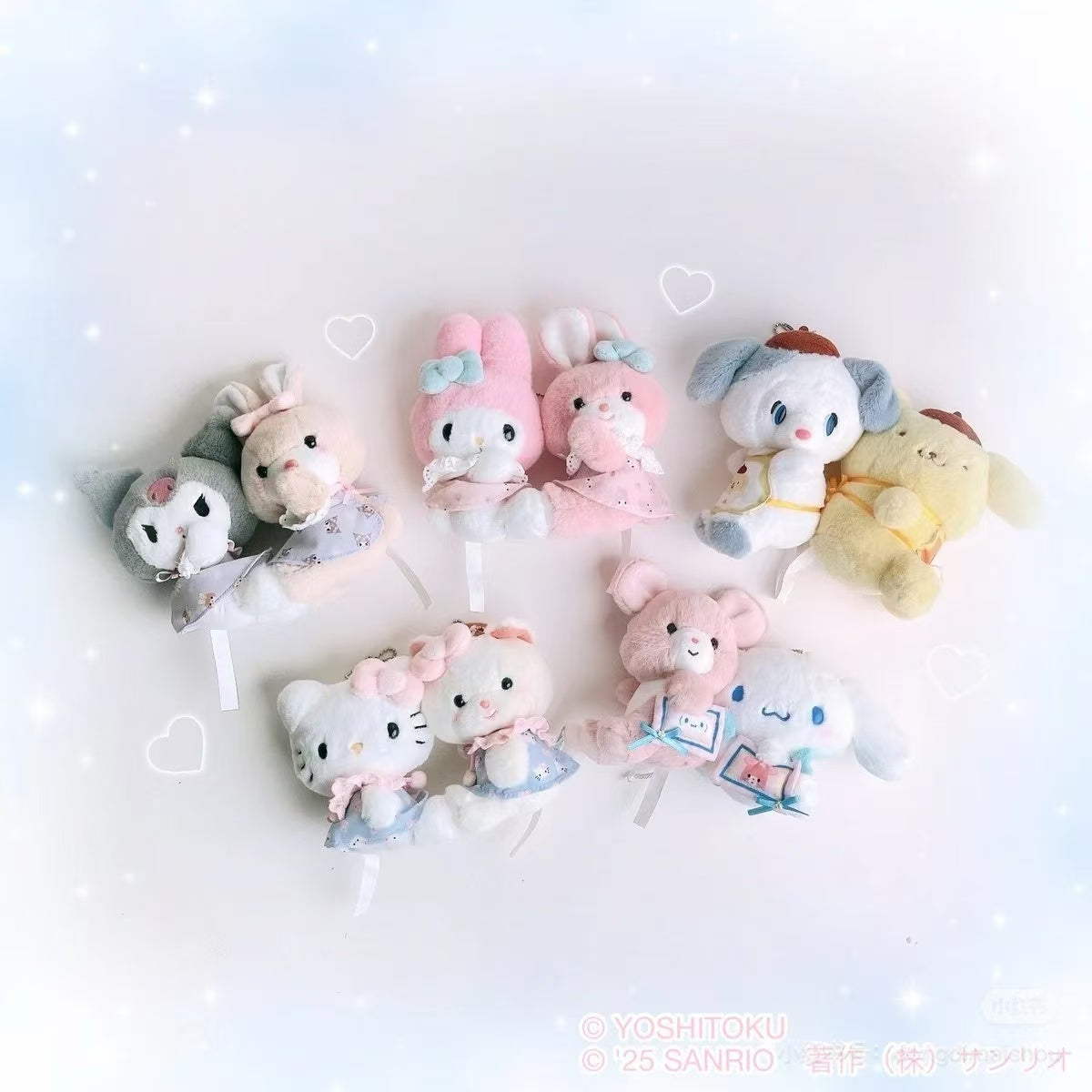 Sanrio|Hello Kitty Yoshitoku Retro Collection Mascot Holder Set|17.4 x 12.4 x 6.8cm approx.