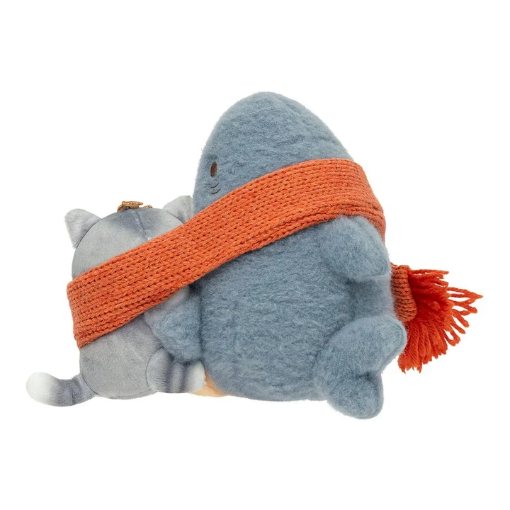 mofusand|Friendly Scarf Shark Cat & Chibi Cat Plush Dolls/Plush Toy|170×220×160mm approx.