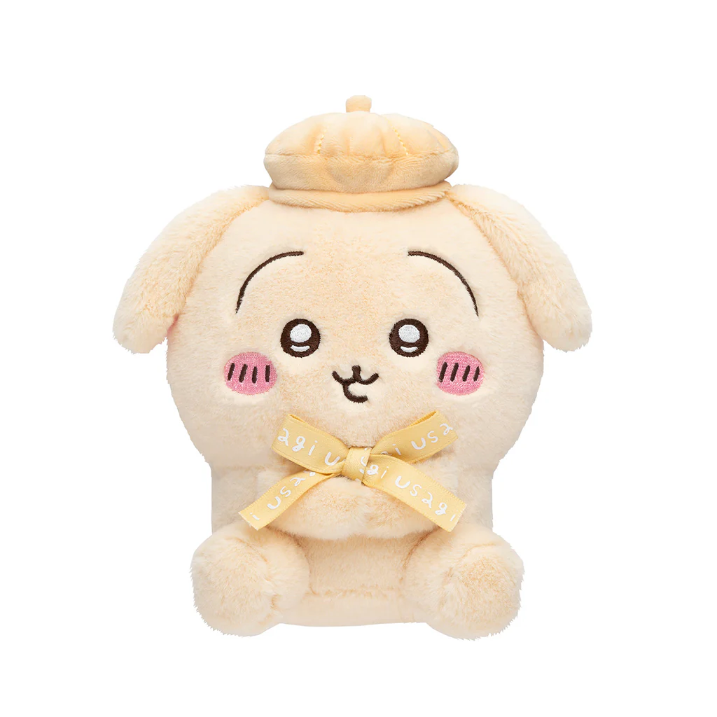 Chiikawa 吉伊卡哇|Sitting Plush Toy /Tokyo Souvenirs贝雷帽可爱坐姿毛绒公仔/玩偶|约H180×W120×D110mm