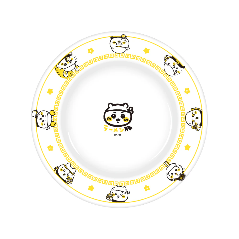 chiikawa|Ramen Pork Melamine Plate (Rakko)|239×38mm approx.