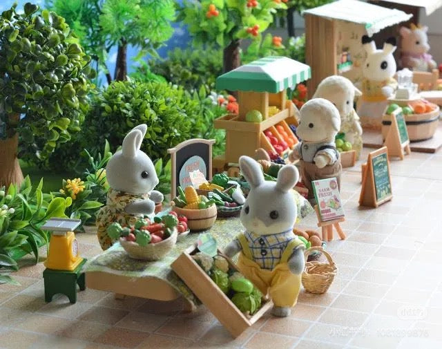 SylvanianFamilies|Cottontail Family Animal Rabbit Figure Doll Kids Playing Toy-4030