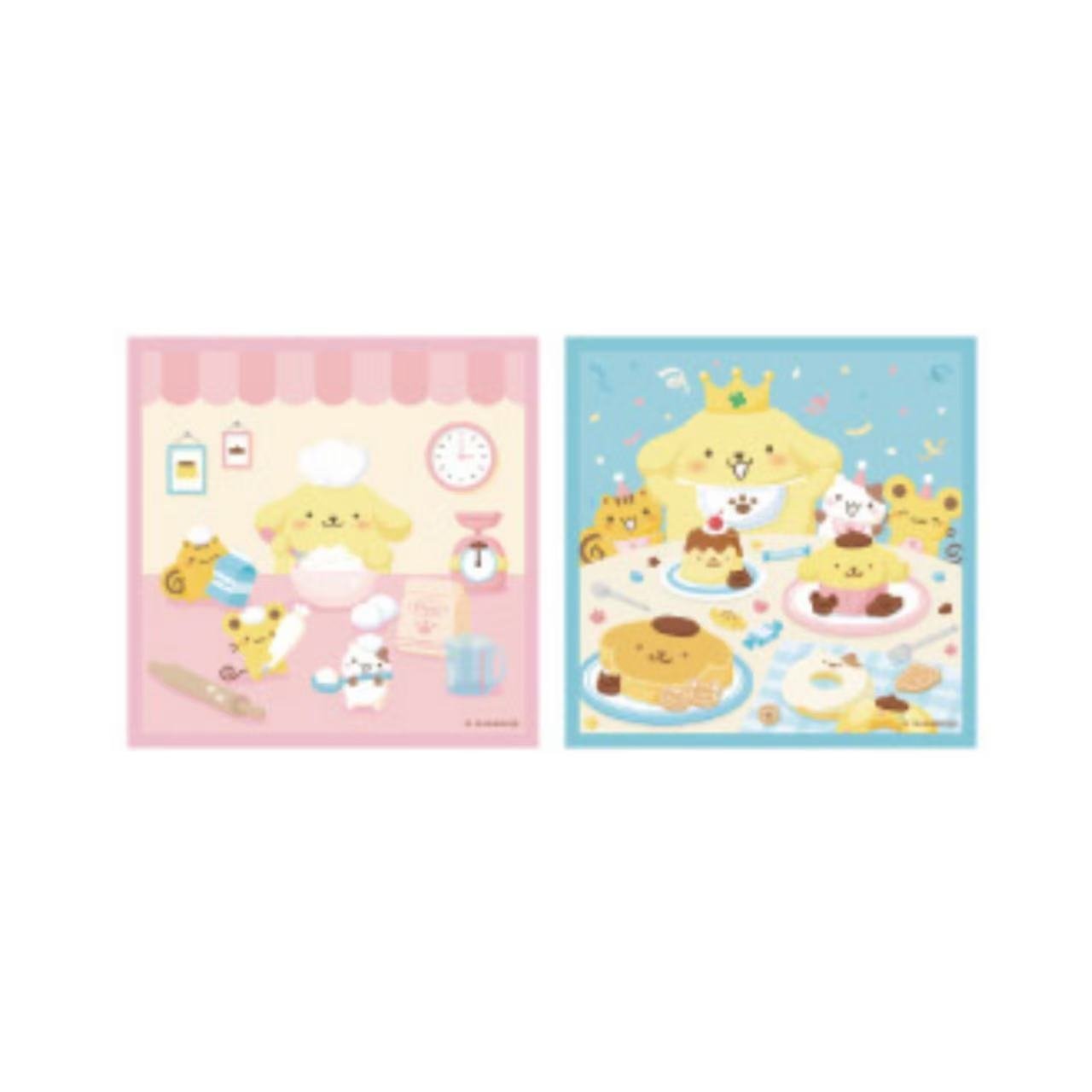 Sanrio|Pompompurin 30th Anniversary POP UP Sweets Party towels Set of 2