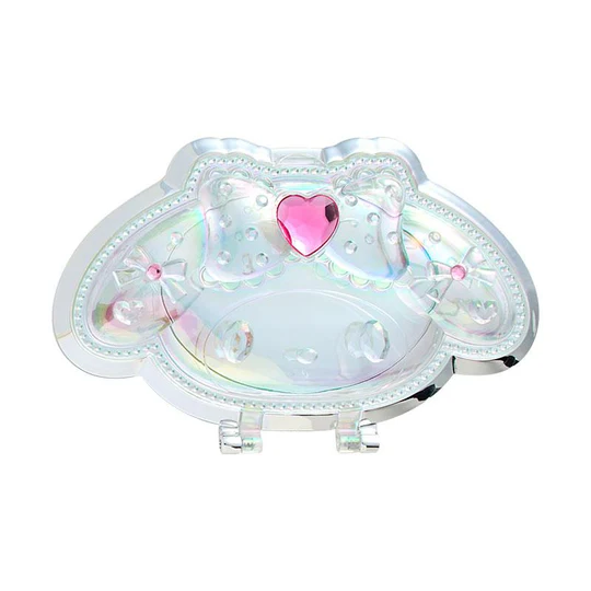 Sanrio|Face Aurora Hologram Sliver Folding Stand Mirro|12.5×1.5×9cm approx.
