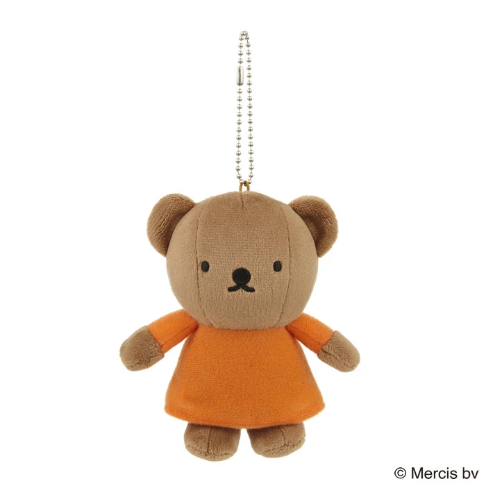 Miffy| Boris Orange Dress Mascot Holder/Plush Keychain|H12 x W9 x D5 cm approx.