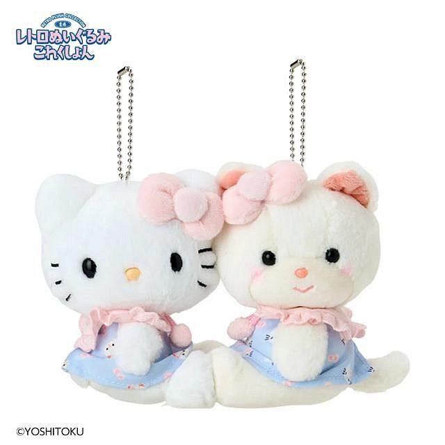 Sanrio|Hello Kitty Yoshitoku Retro Collection Mascot Holder Set|17.4 x 12.4 x 6.8cm approx.