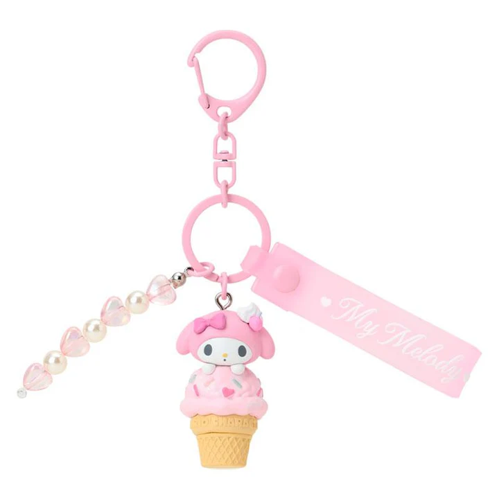 Sanrio|Dreamy Ice Cream Mascot Bag Charm Keychain| 3×2.5×4.5cm approx.