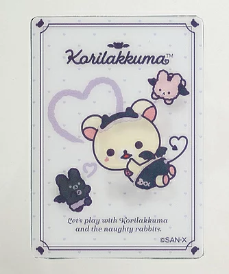 Rilakkuma|San-X Lenticular Sticker - Korilakkuma|80×57mm approx.