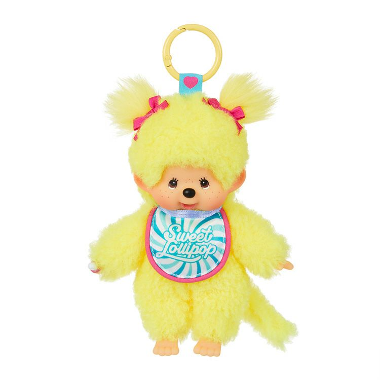 Monchhichi|Sweet Lollipop Mascot Holder /Plush Keychain|H16×W8.5×D5.5cm approx.