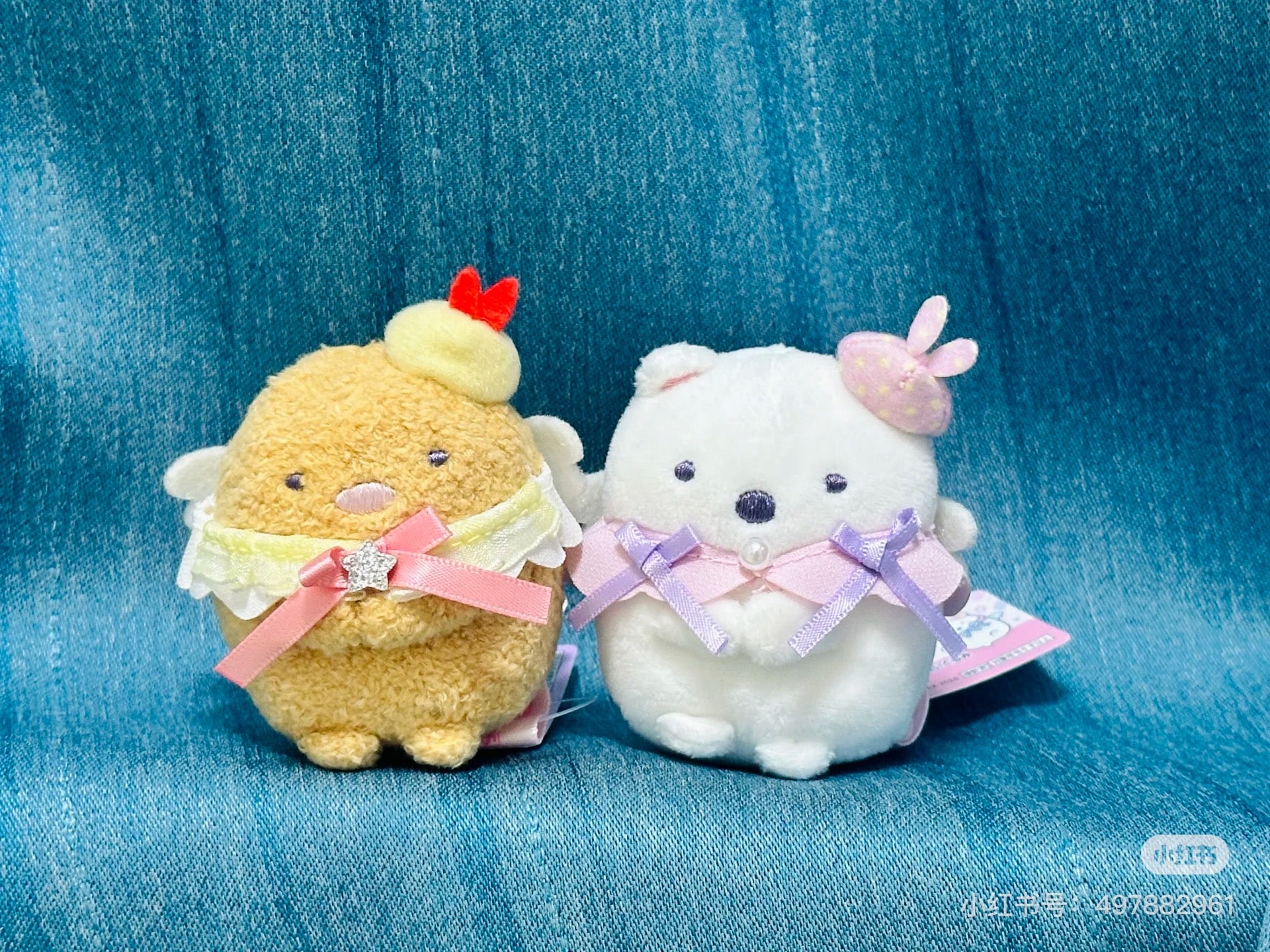 Sumikko gurashi角落生物|天使偶像系列可爱角色手玉/玩偶|约 H60 x W75 x D40 mm