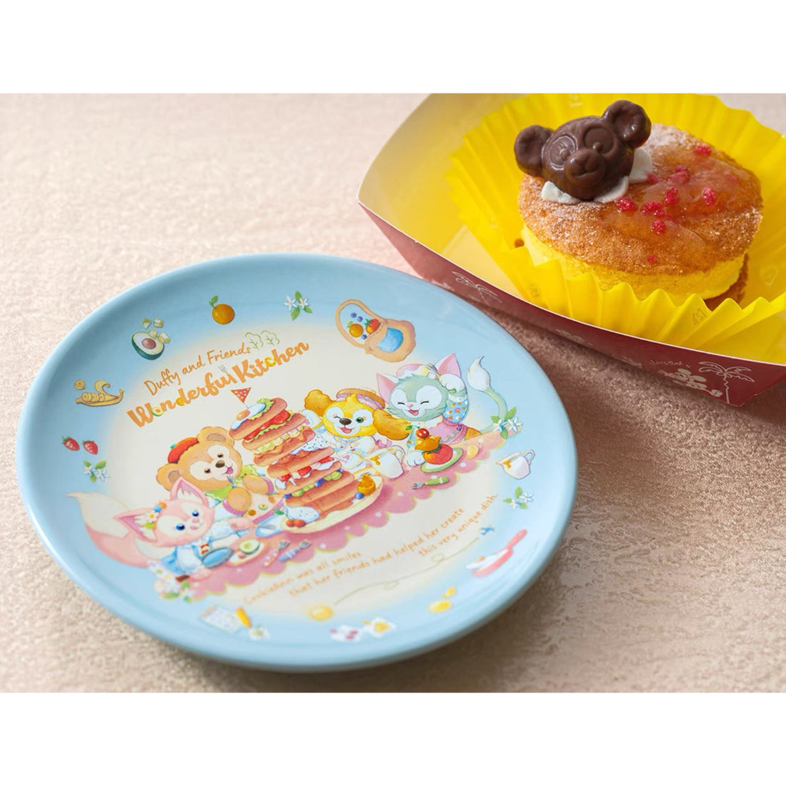 Disney迪士尼|东迪梦幻奇妙厨房系列餐厅粉蓝色小圆盘子/超美马卡龙色系