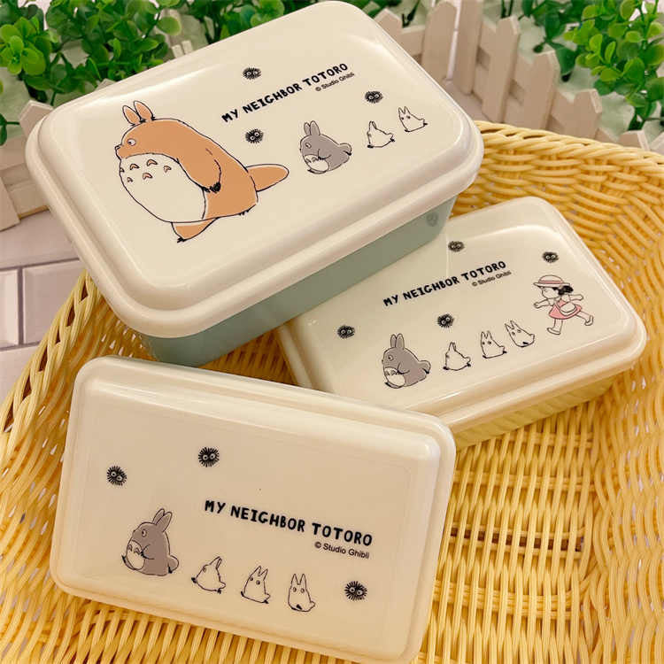 My neighbor totoro|宫崎骏龙猫限定抗菌耐热三个组合式饭盒/餐具/洗碗机/微波炉可用|约540ml /350ml /230ml