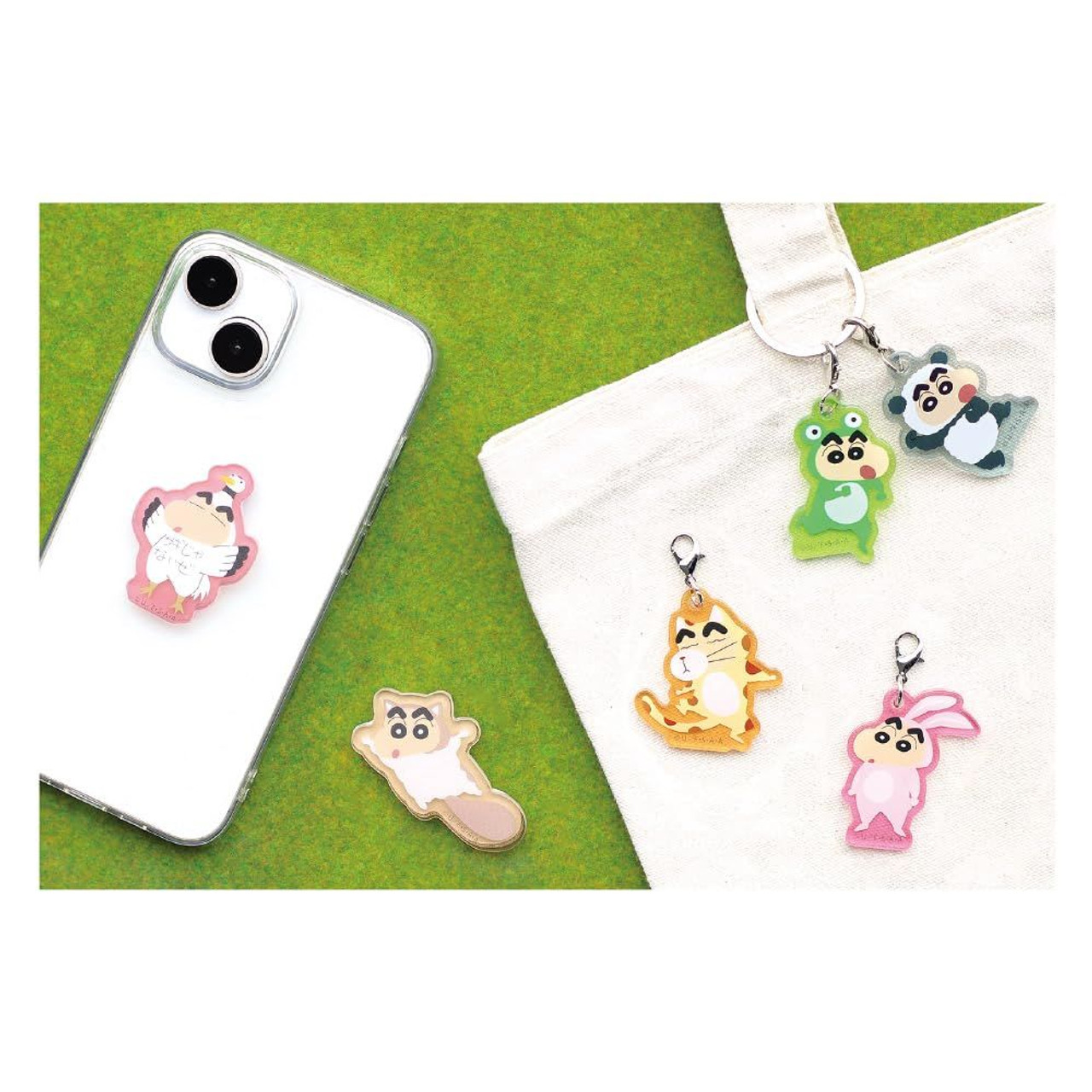 Crayon shin-chan|Acrylic Keychain 3 Charm|37×44×3mm approx.