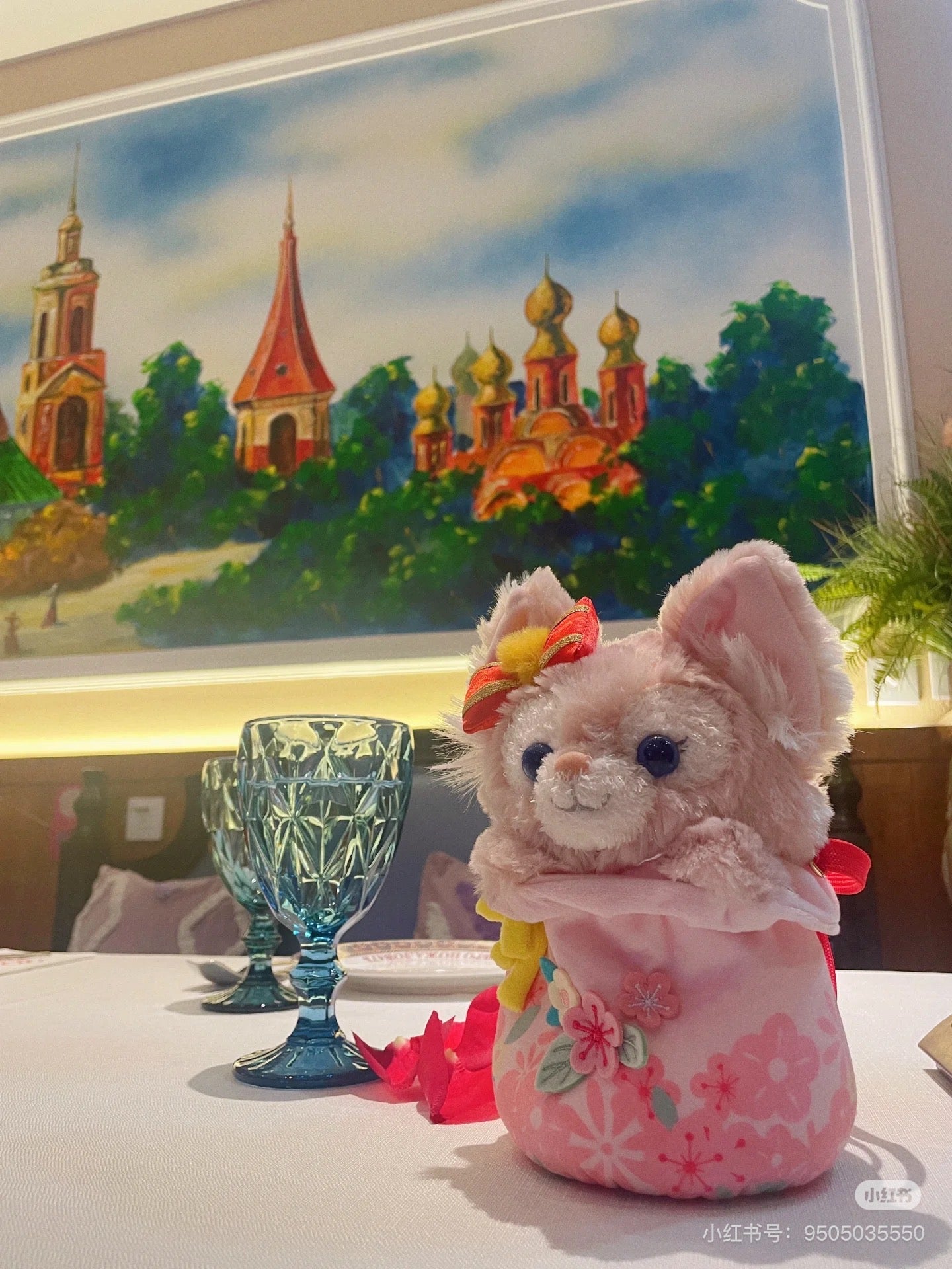 Disney SH|Linabell玲娜贝儿毛绒斜挎包+保温杯组合