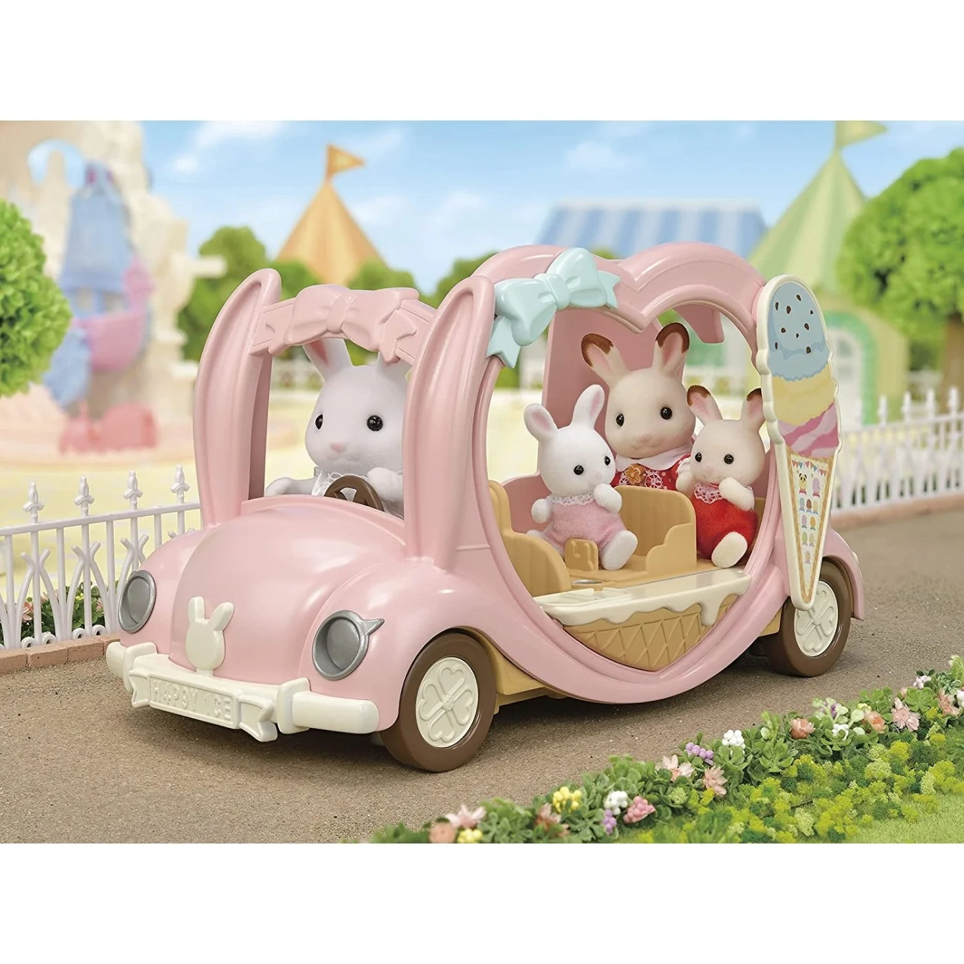 SylvanianFamilies森贝儿家族|Ice Cream Van- Dollhouse Playset冰淇淋车套装玩具/过家家5651