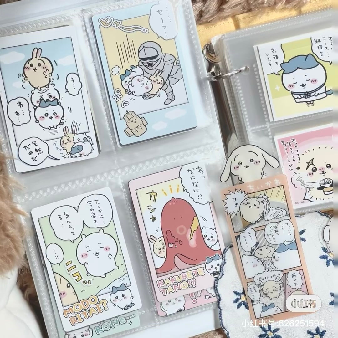 Chiikawa 吉伊卡哇|软软外壳卡册/手掌相册/拍立得相册/邮票/贴纸收藏/抽卡收藏/侧面还可挂挂链|10卡位入