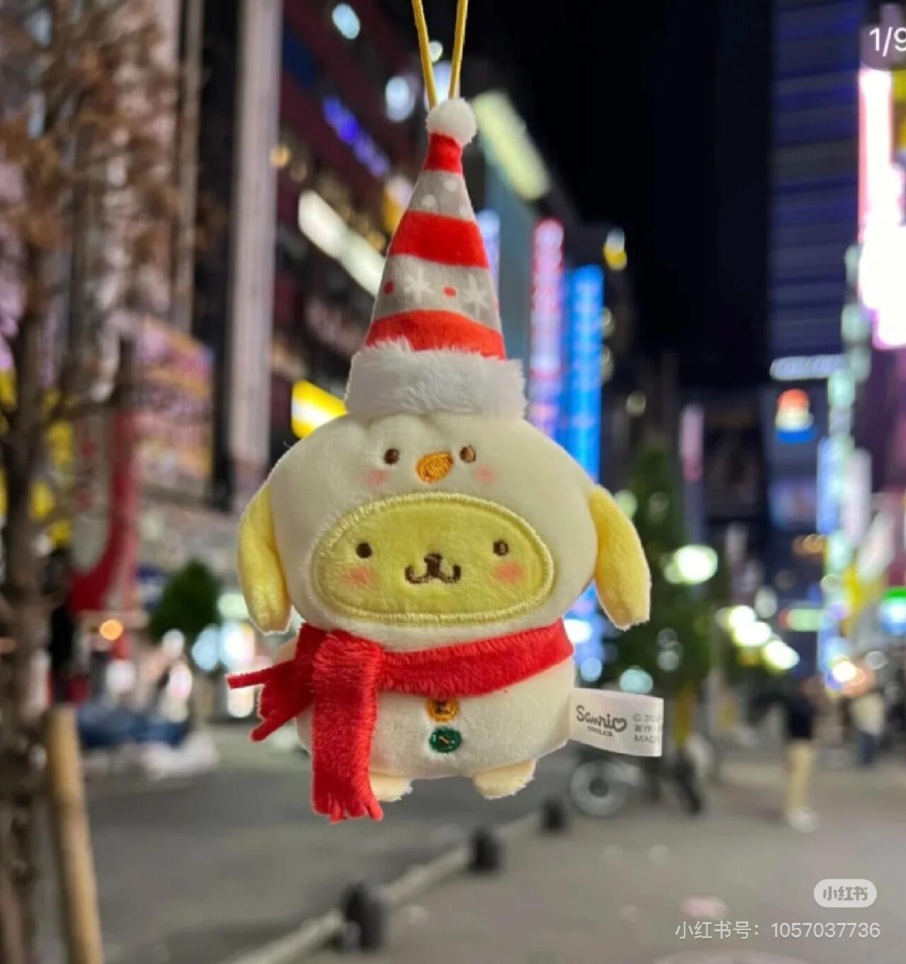 Sanrio三丽鸥|Secret Mascot Brooch - Christmas 2024 Blind Box圣诞限定毛绒玩偶挂件胸针盲盒/全8种|1枚入