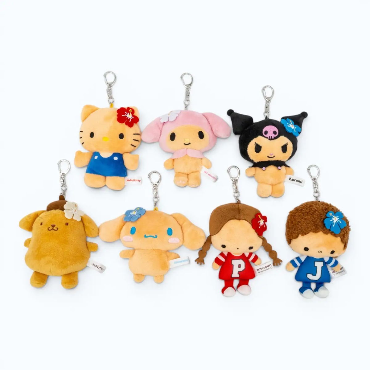 Sanrio|Sunburn Plush Mirror Keychain|11.5cm x 9cm x 1.5cm approx.