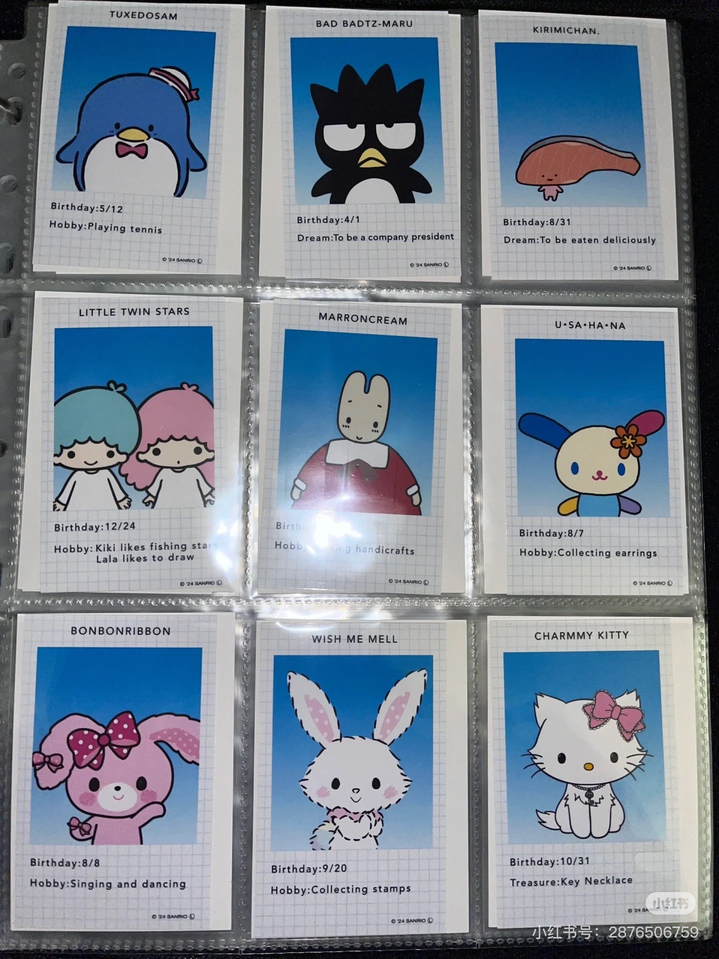 Sanrio|Secret ID Photo Style Smartroid mystery bag/blind box/All 24 types|1pcs