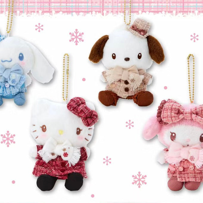 Sanrio|冬季限定小香风角色挂件/包挂|约12.5×7.5×13.5cm