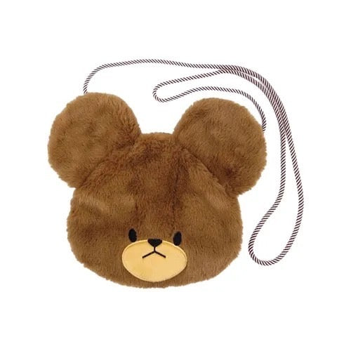 The bear’s school|Fluffy Face Shoulder Bag| H23 x W25 x D3cm approx.
