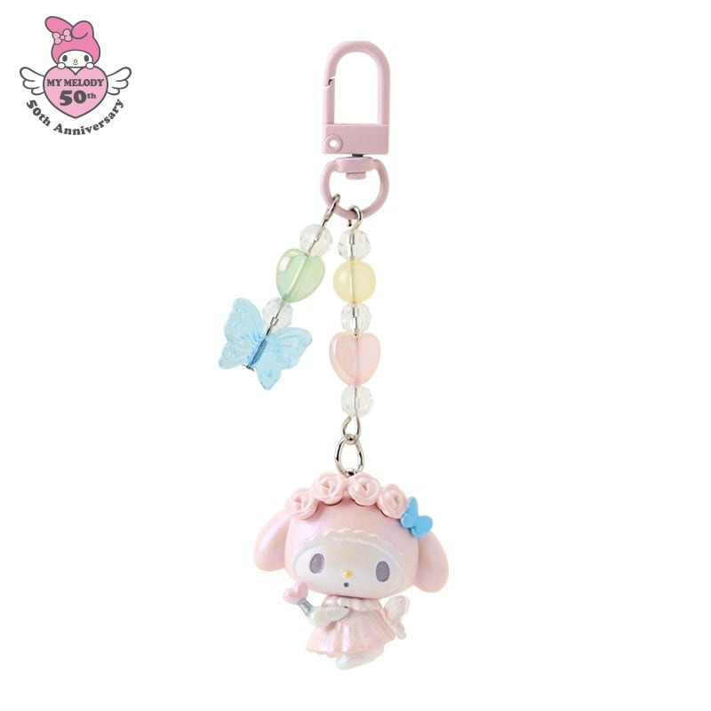 【limit 1/ entire series】Sanrio|My Melody 50th Anniversary keychain/ Phone Charm|W3.5 x D2 x H11 cm approx.